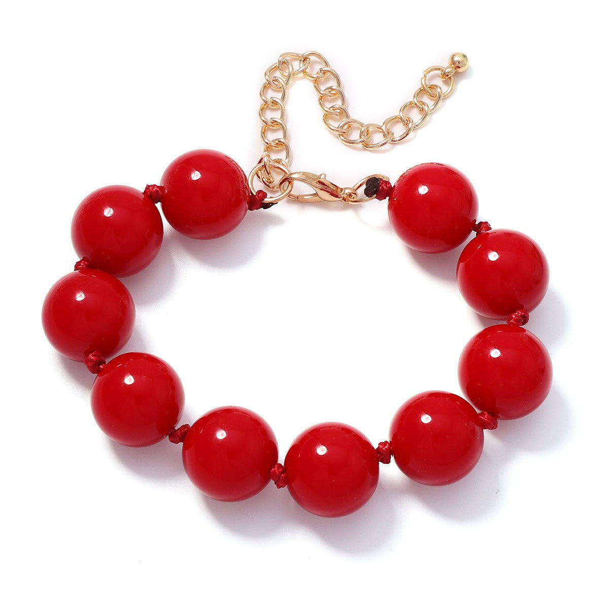 Boho Multicolor Round Bead Bracelet Stack