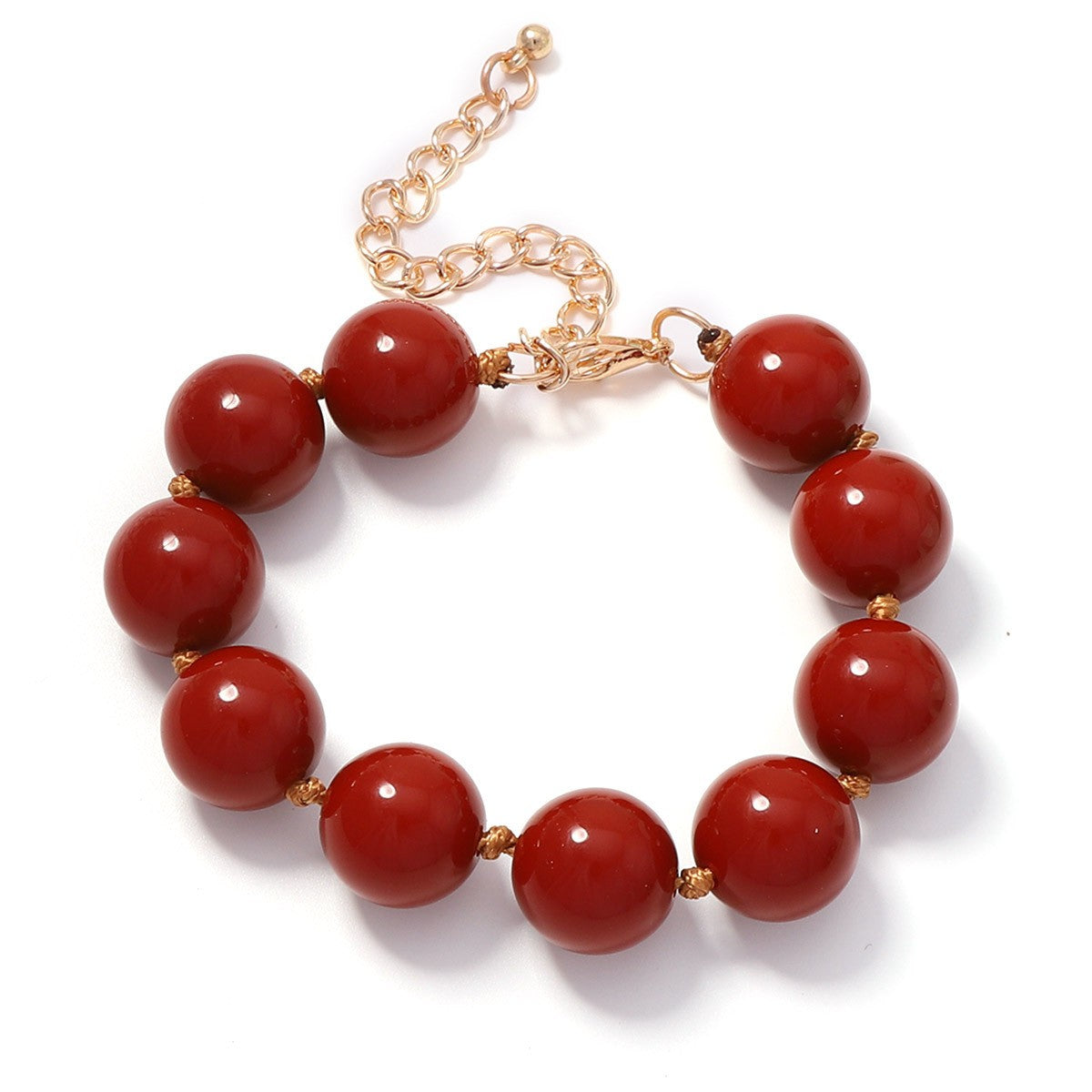 Boho Multicolor Round Bead Bracelet Stack