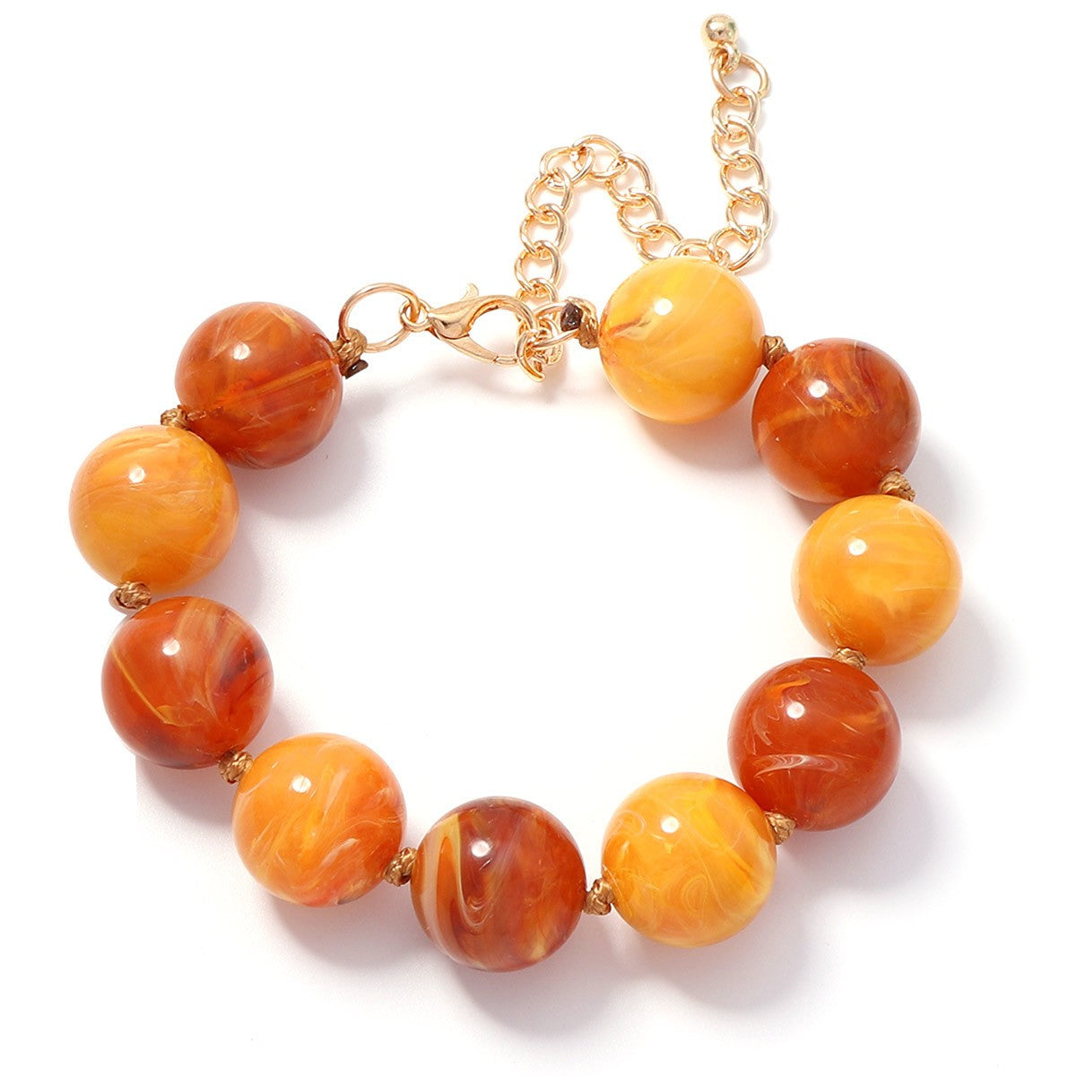Boho Multicolor Round Bead Bracelet Stack
