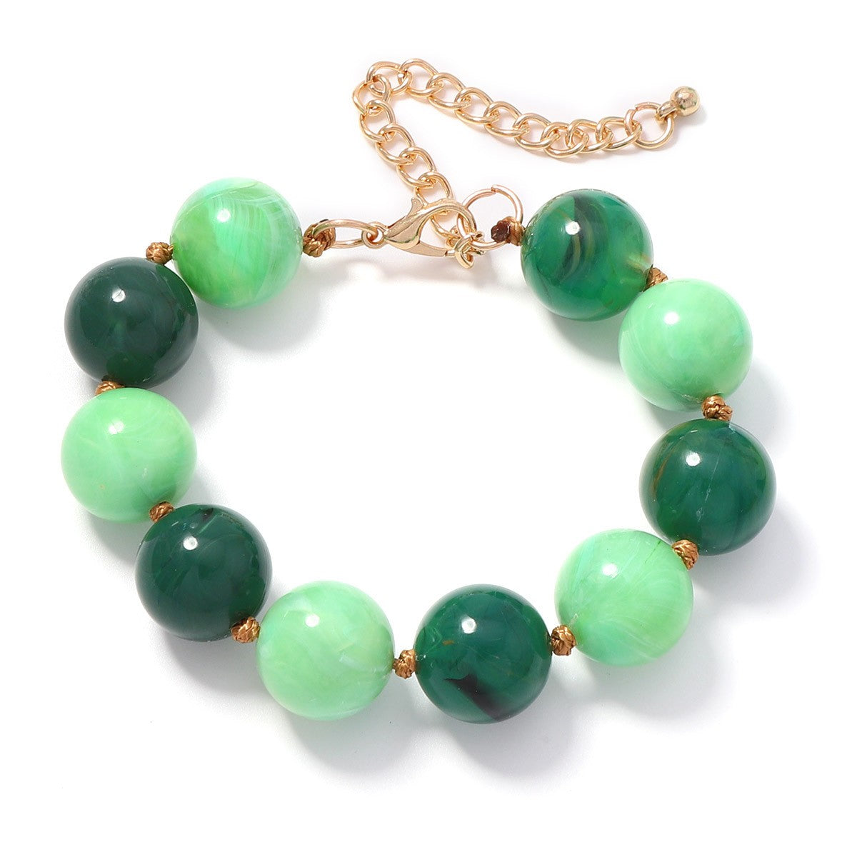 Boho Multicolor Round Bead Bracelet Stack