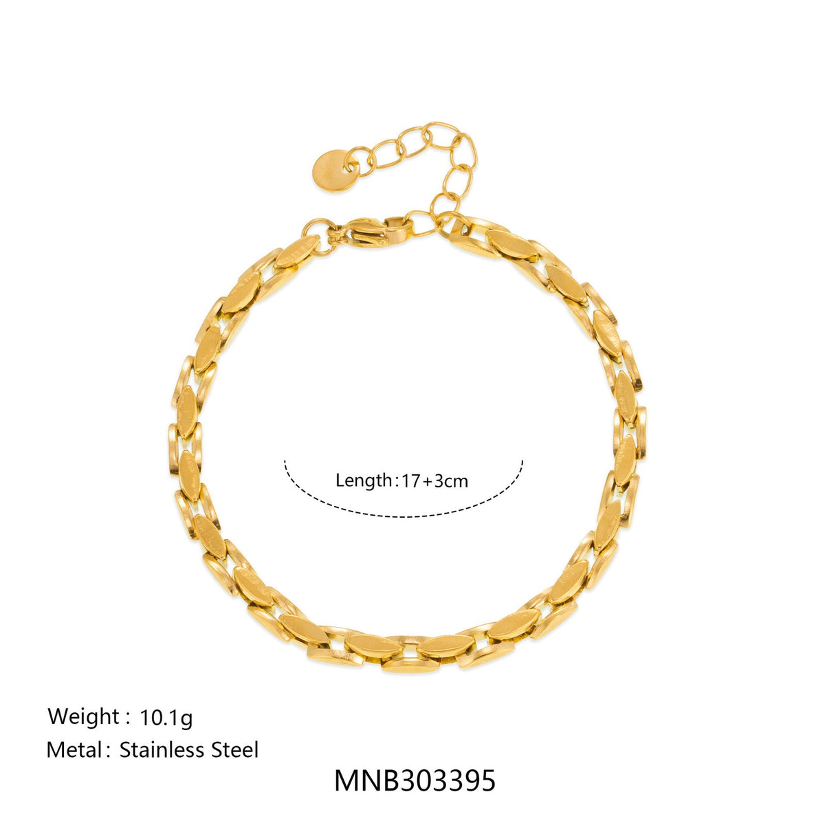 18k Vintage Mixed Link Bracelet Set