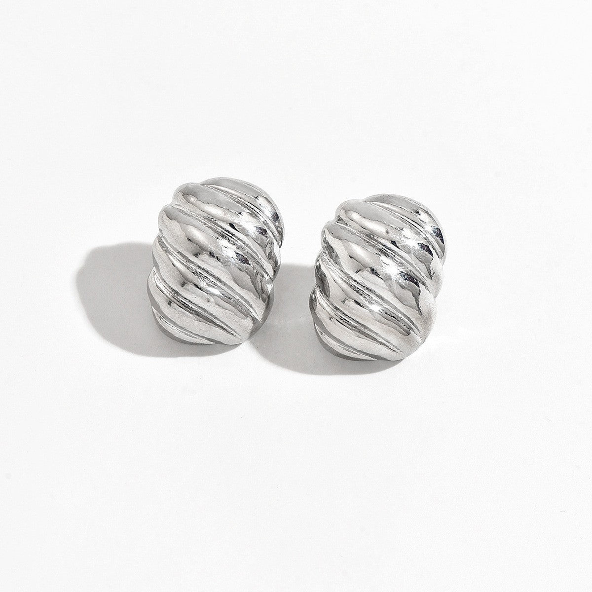 Classy Textured Floral & Geometric Earring Set