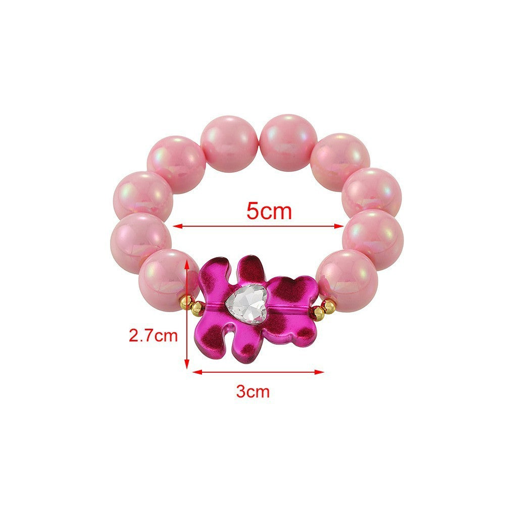 Playful Candy Resin Bear Bracelet
