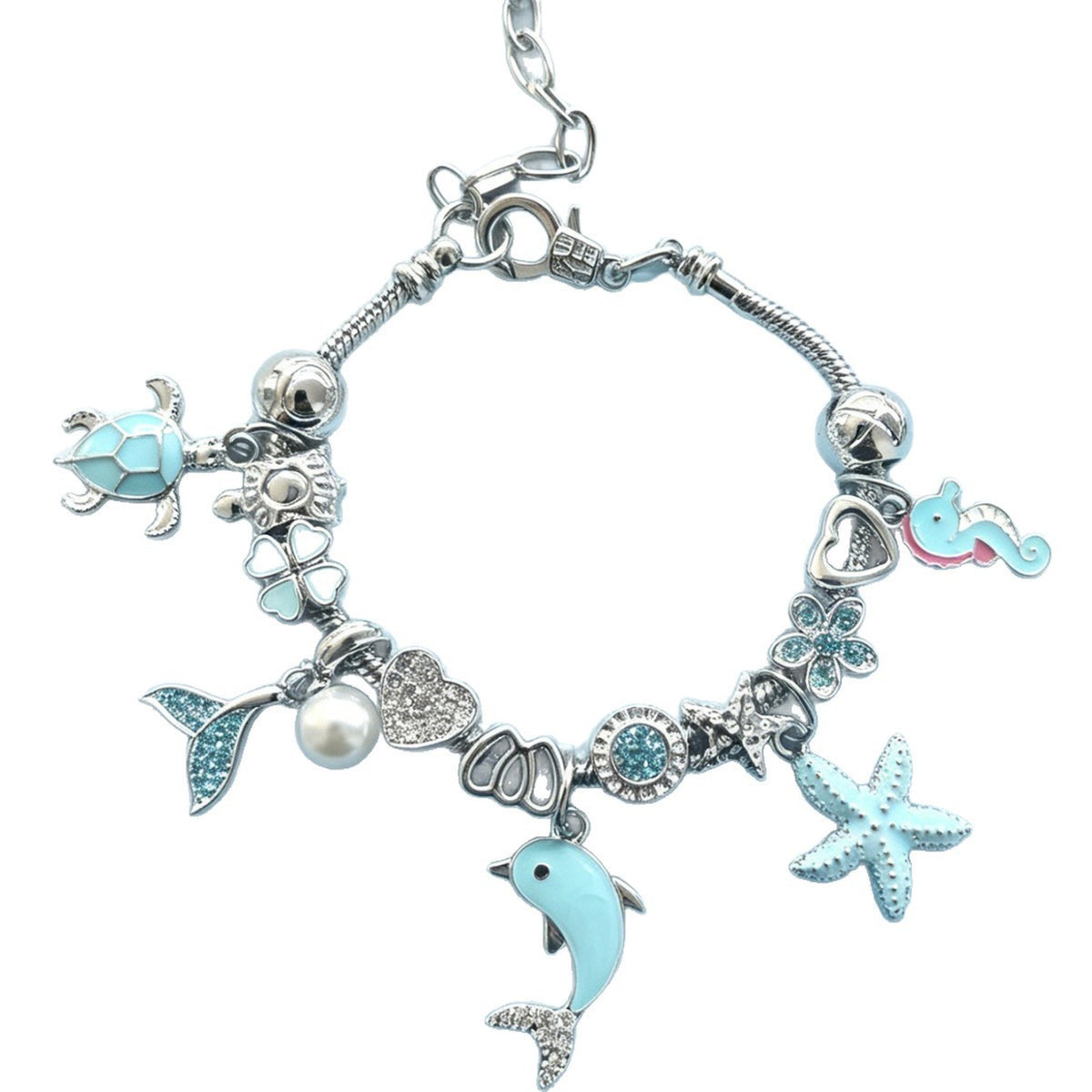 Dainty Ocean Animal Charm Bracelet