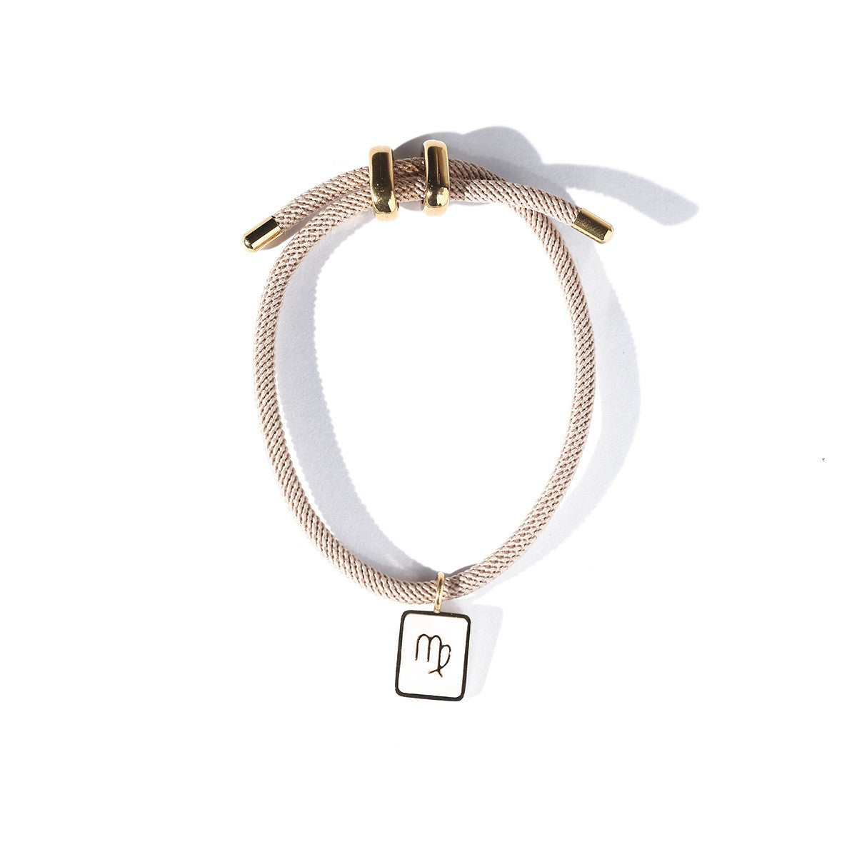 Vintage Woven Zodiac Charm Bracelet
