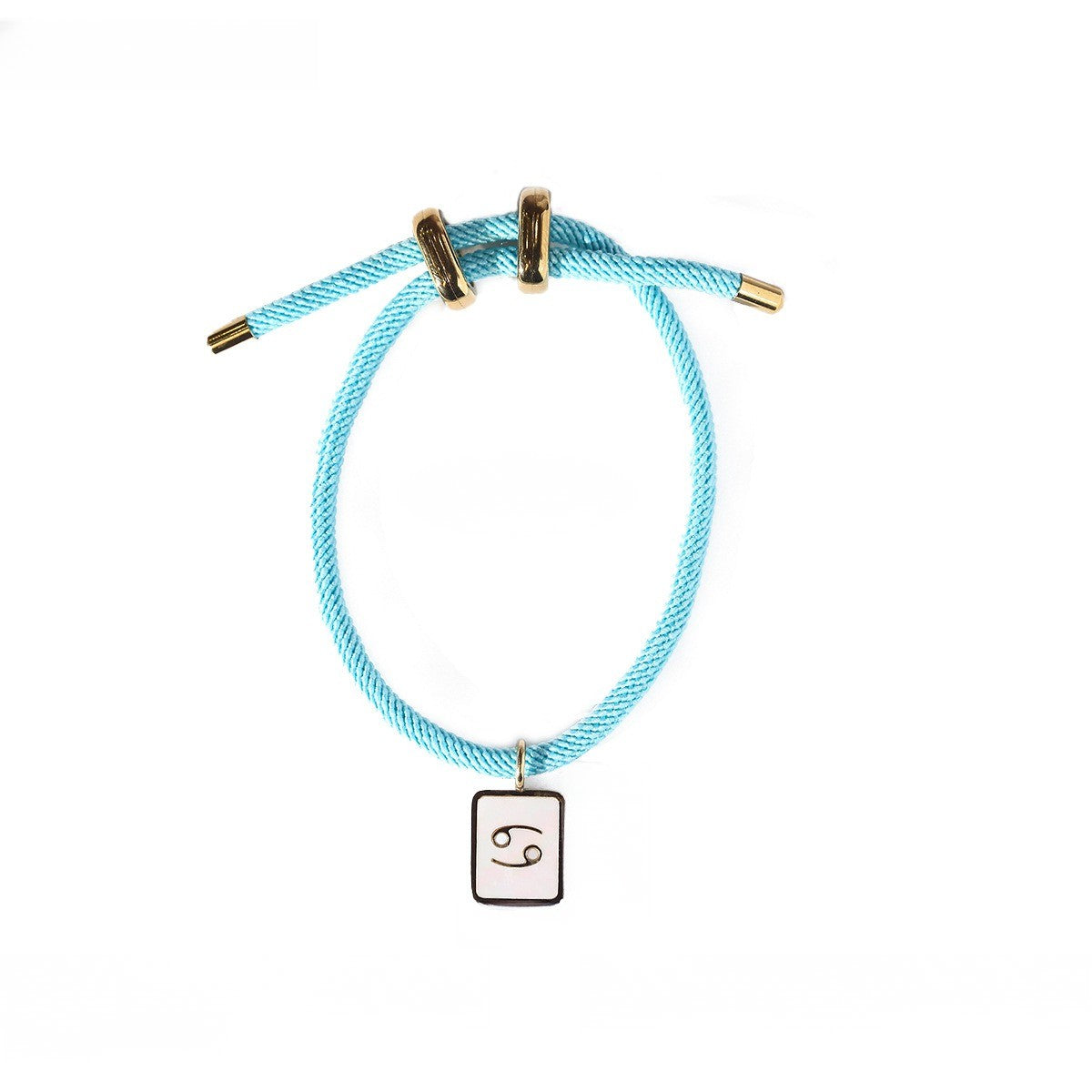 Vintage Woven Zodiac Charm Bracelet