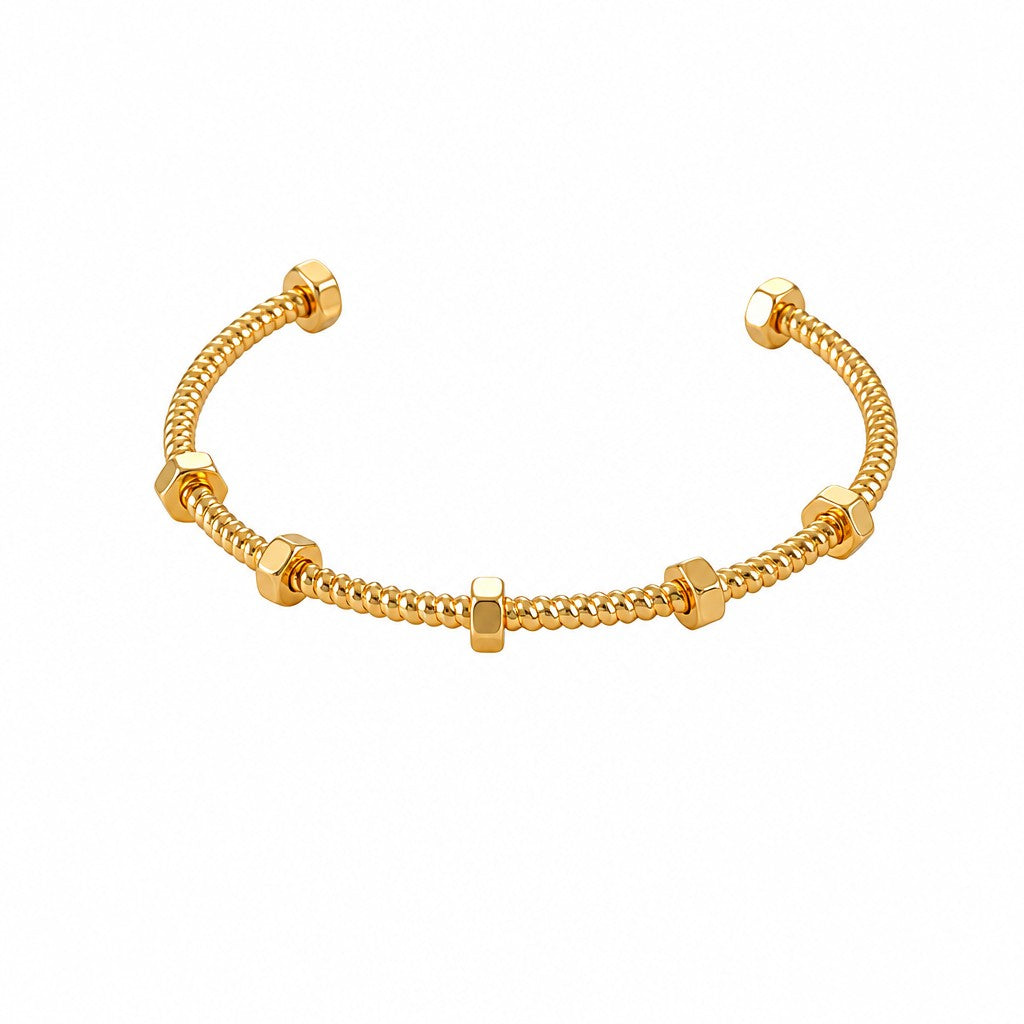 Boho Mixed Wire Cuff Bracelet Set