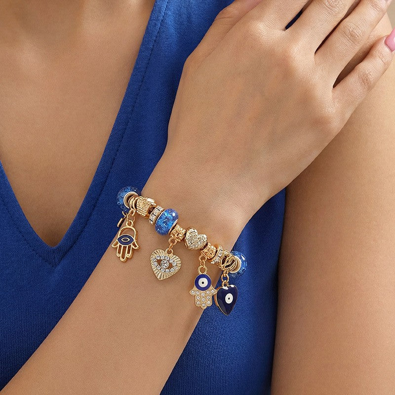 Boho Musical Instrument Charm Bracelet