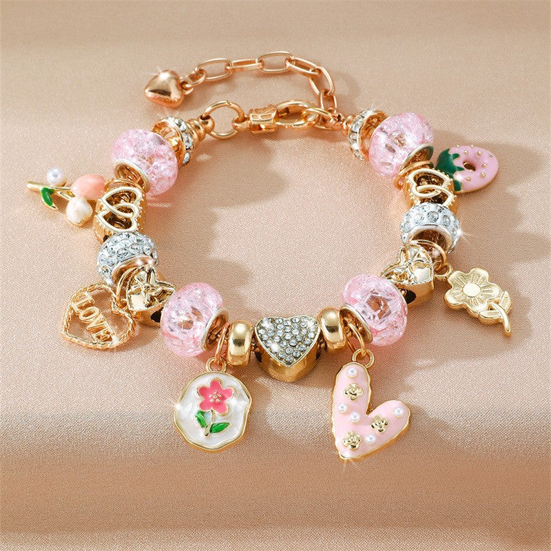 Boho Musical Instrument Charm Bracelet
