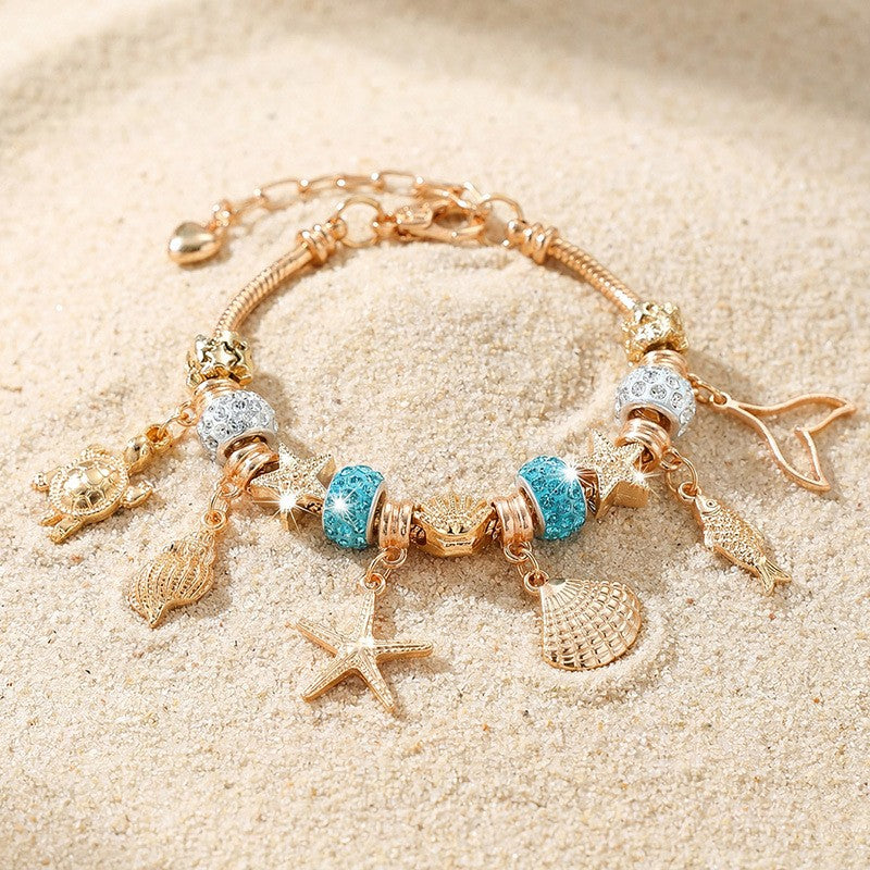 Boho Musical Instrument Charm Bracelet