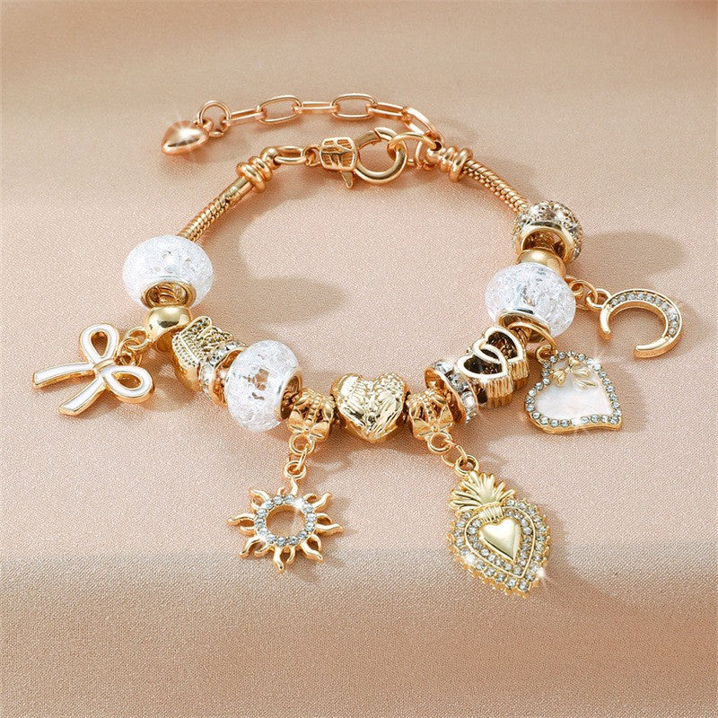 Boho Musical Instrument Charm Bracelet
