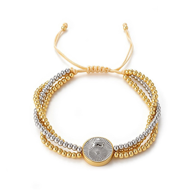 Boho Multi-Layer Beaded Charm Bracelet Set