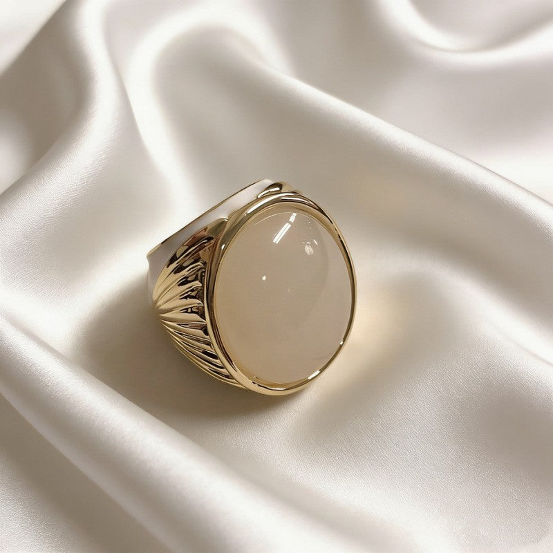 Classy Multicolor Oval Statement Ring