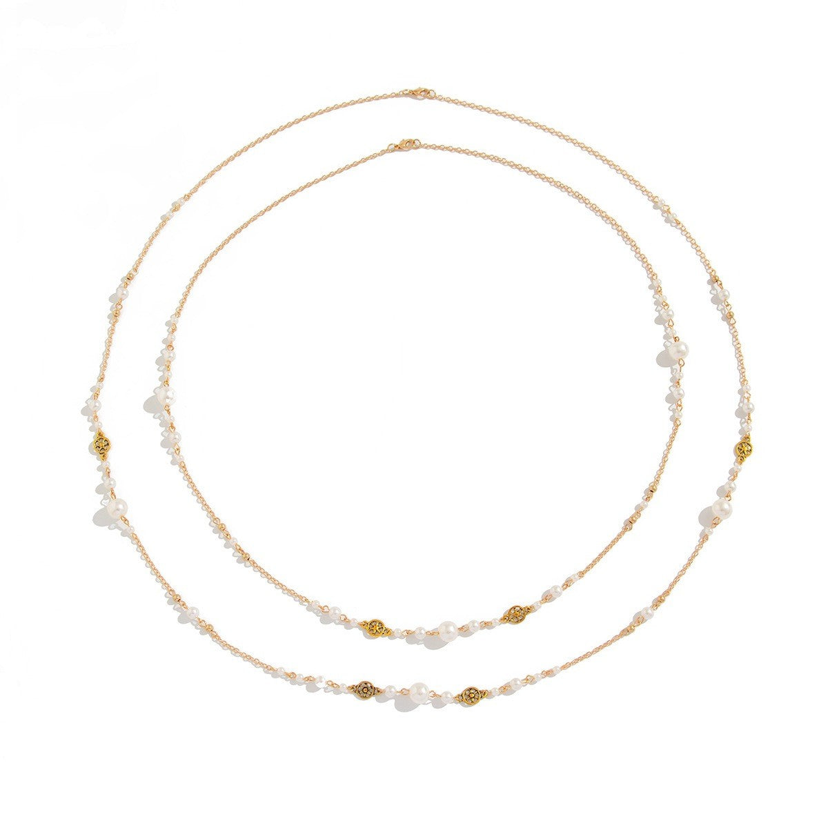 Elegant Vintage Faux Pearl Multi-Layer Necklace