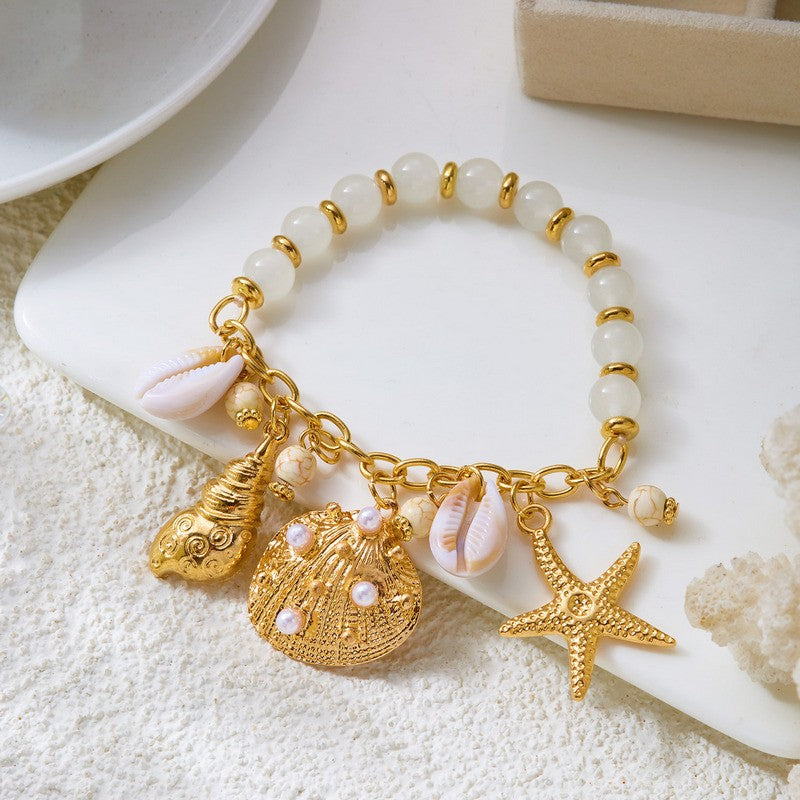 Dainty Ocean Charm Bracelet