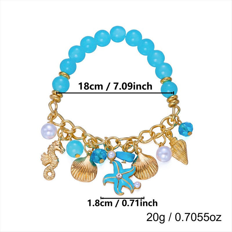 Dainty Ocean Charm Bracelet