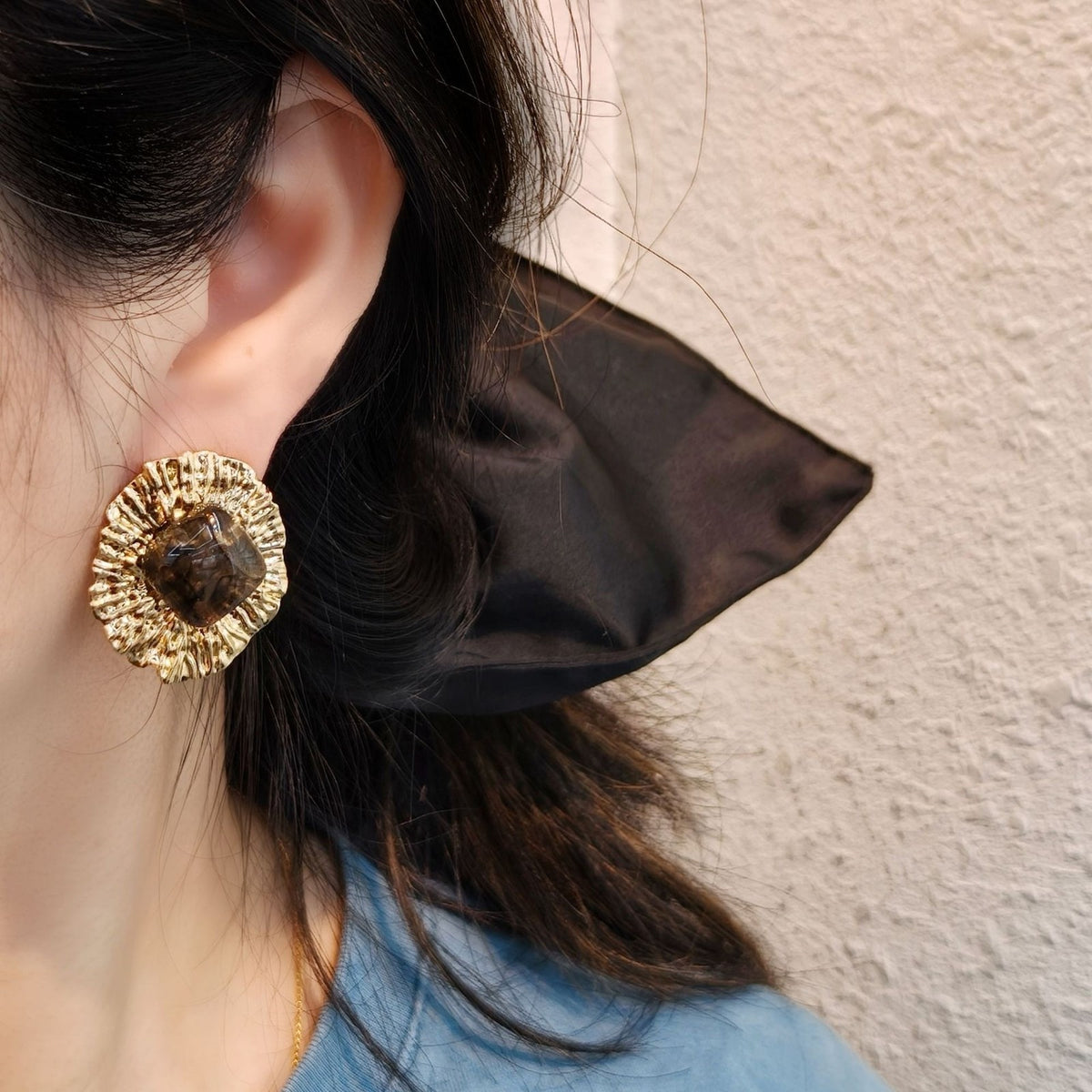 Classy Vintage Geometric Resin Stud Earrings