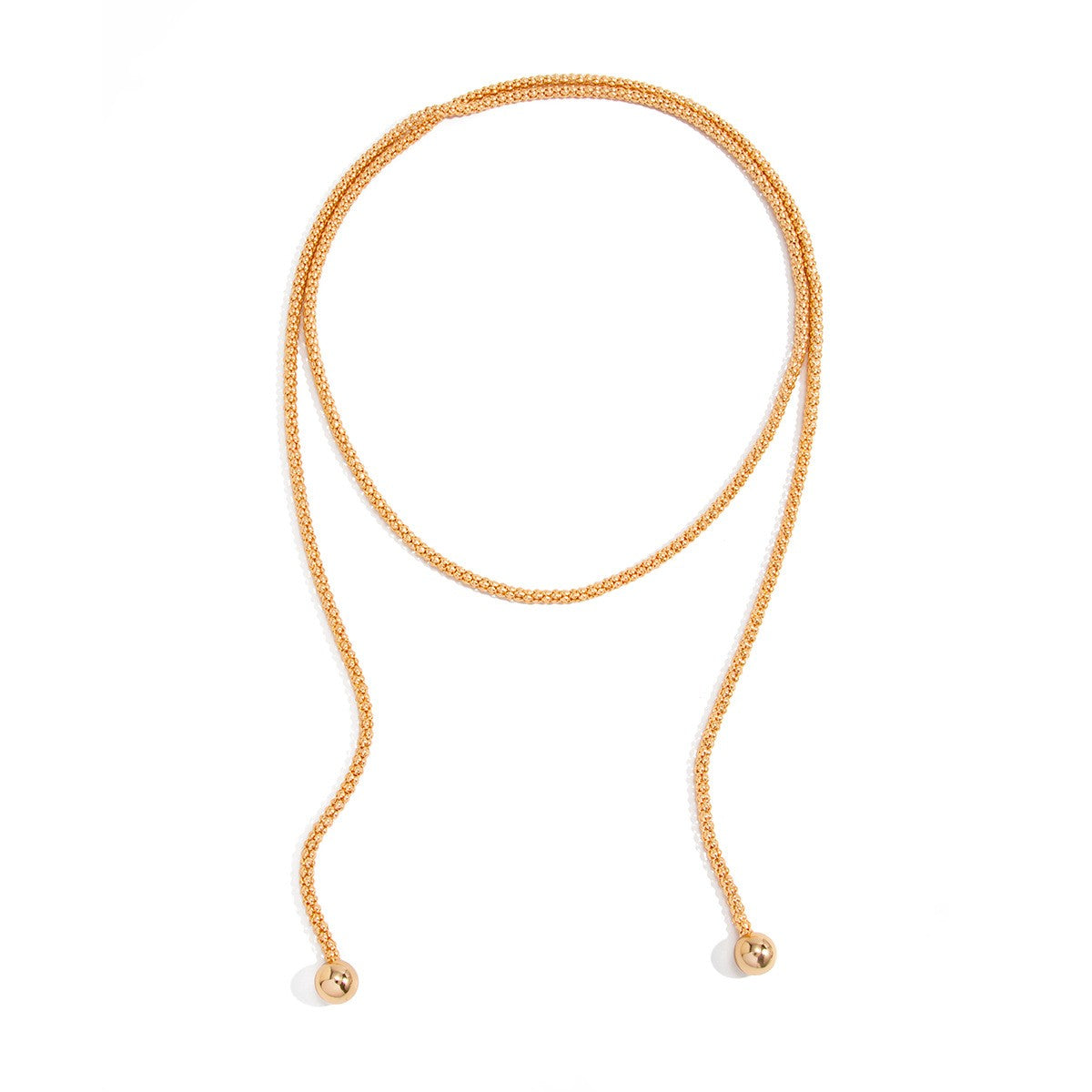 Classy Multi-Strand Twist Lariat Necklace
