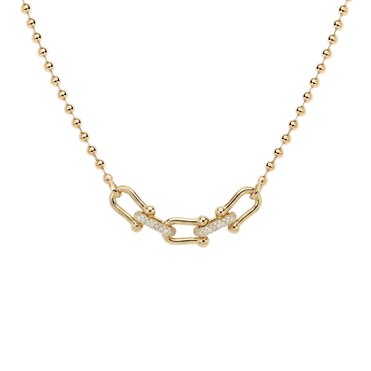 Dainty Layered Pearl & Heart Y-Necklace