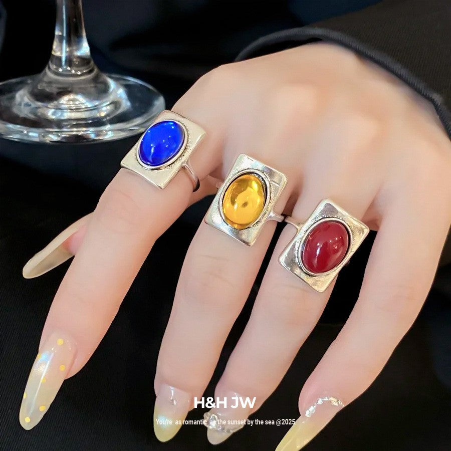 Classy Geometric CZ Ring Set