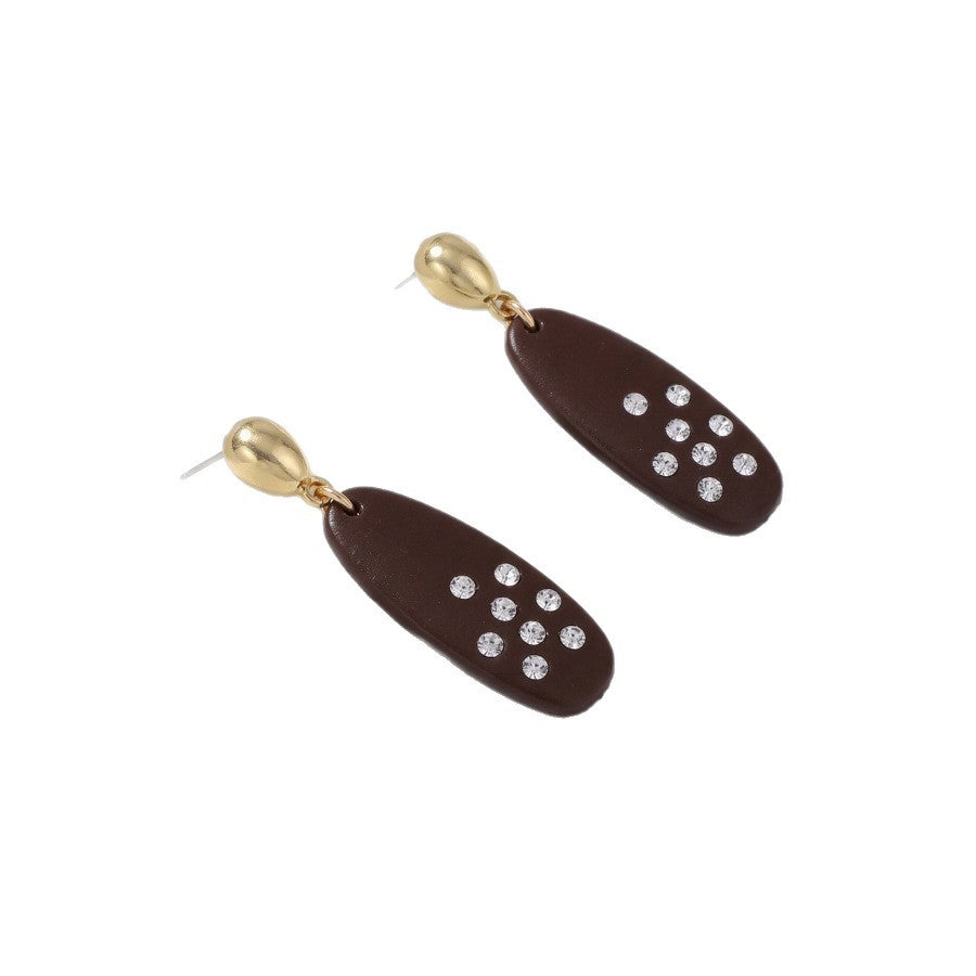 Classy Oval Resin Ring and Earring Set