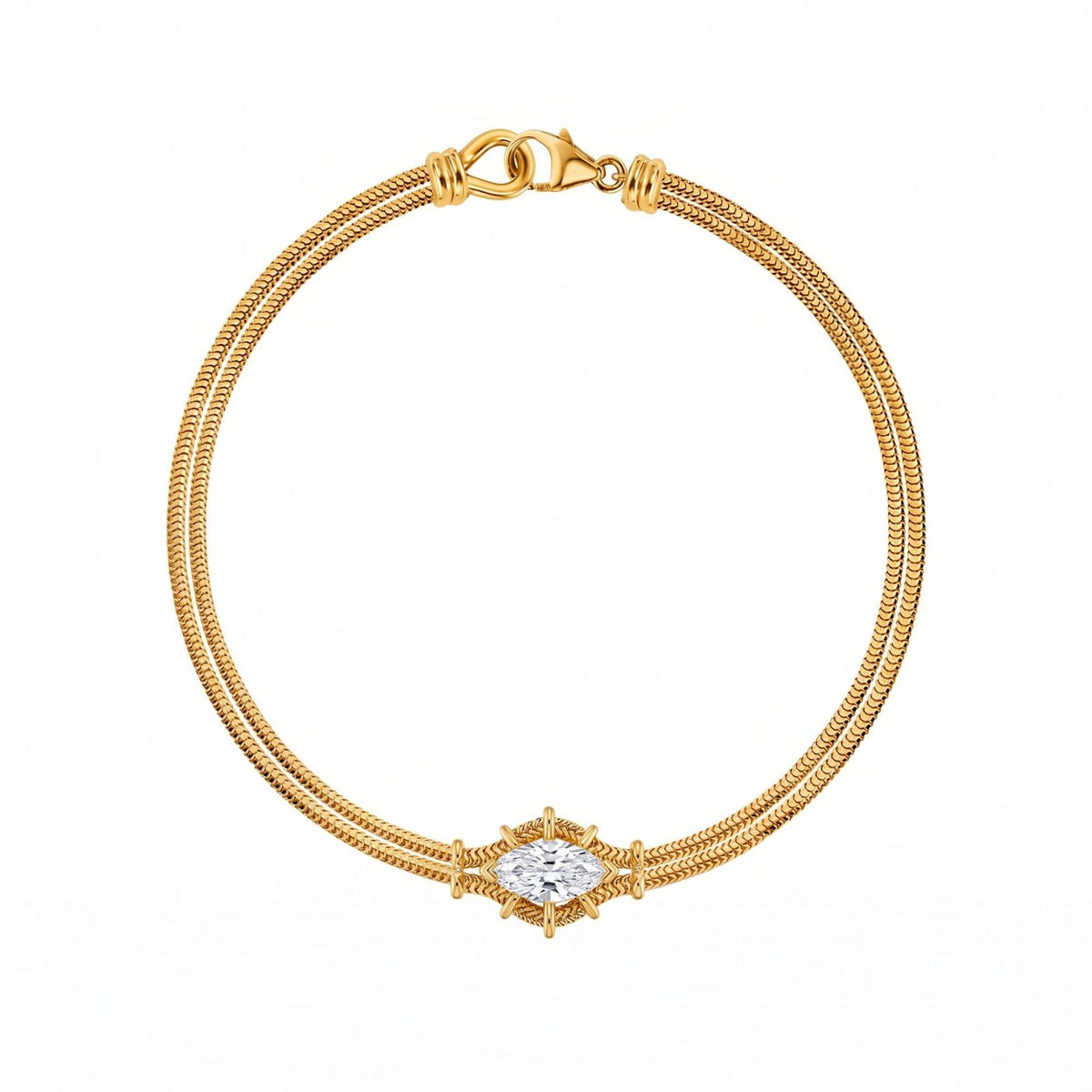 Dainty Pastel Cord & Snake Chain Bracelet Set