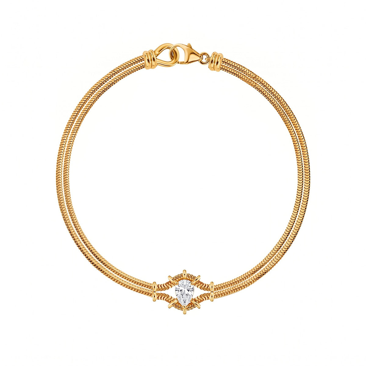 Dainty Pastel Cord & Snake Chain Bracelet Set