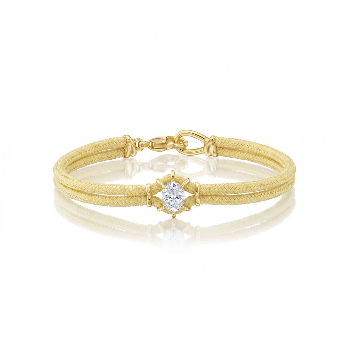 Dainty Pastel Cord & Snake Chain Bracelet Set
