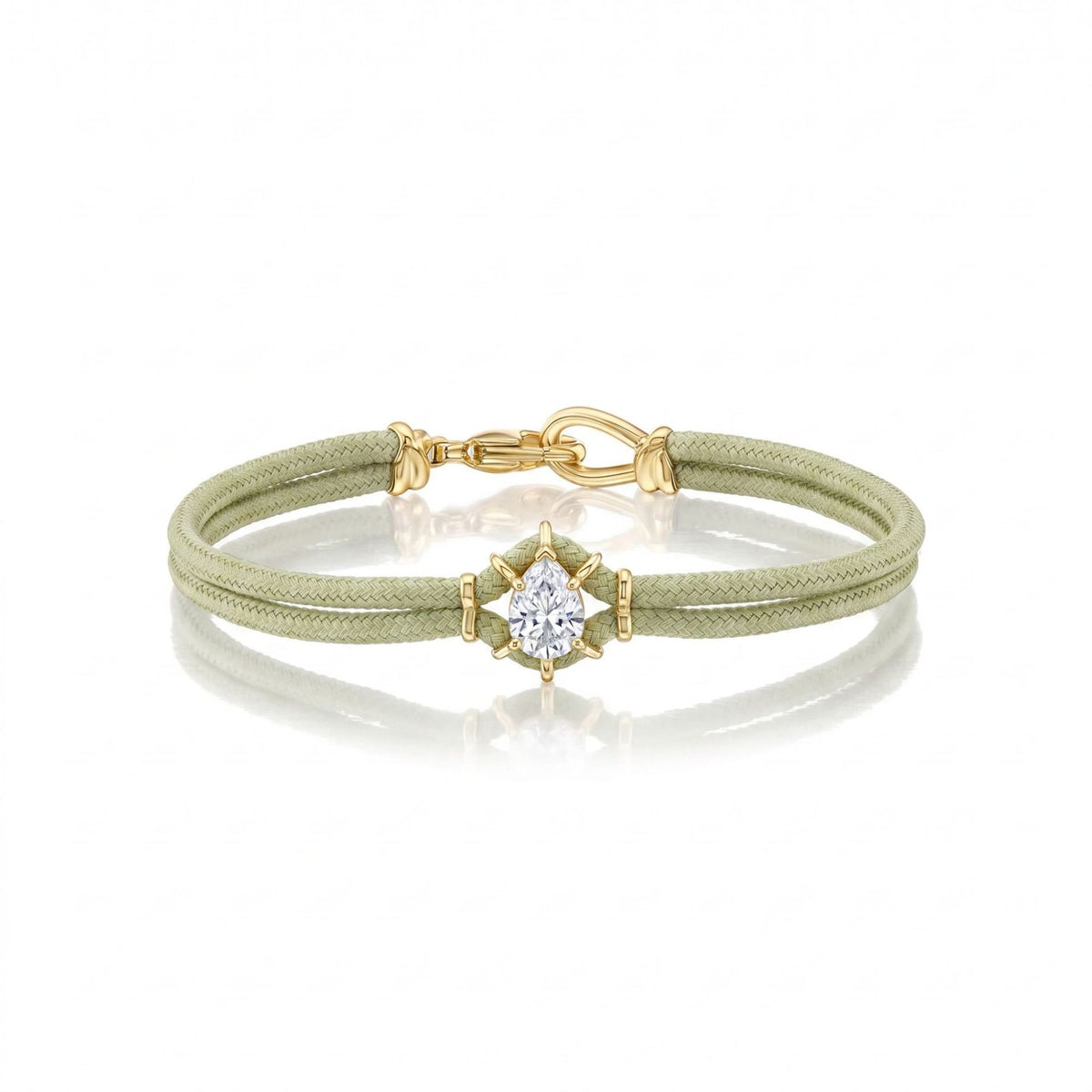 Dainty Pastel Cord & Snake Chain Bracelet Set