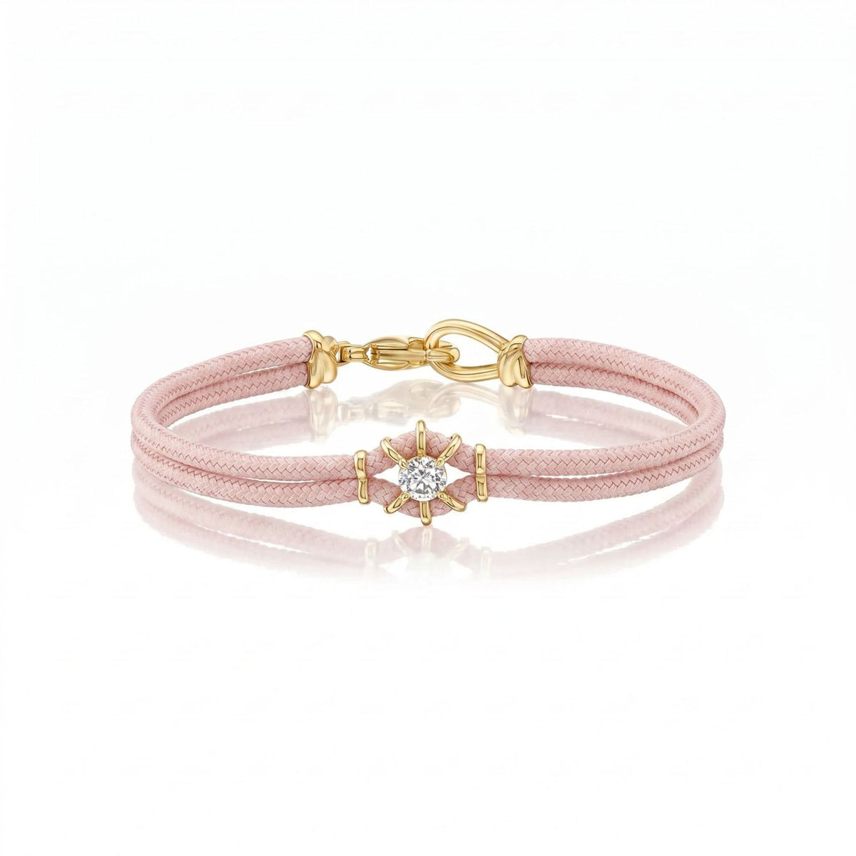 Dainty Pastel Cord & Snake Chain Bracelet Set