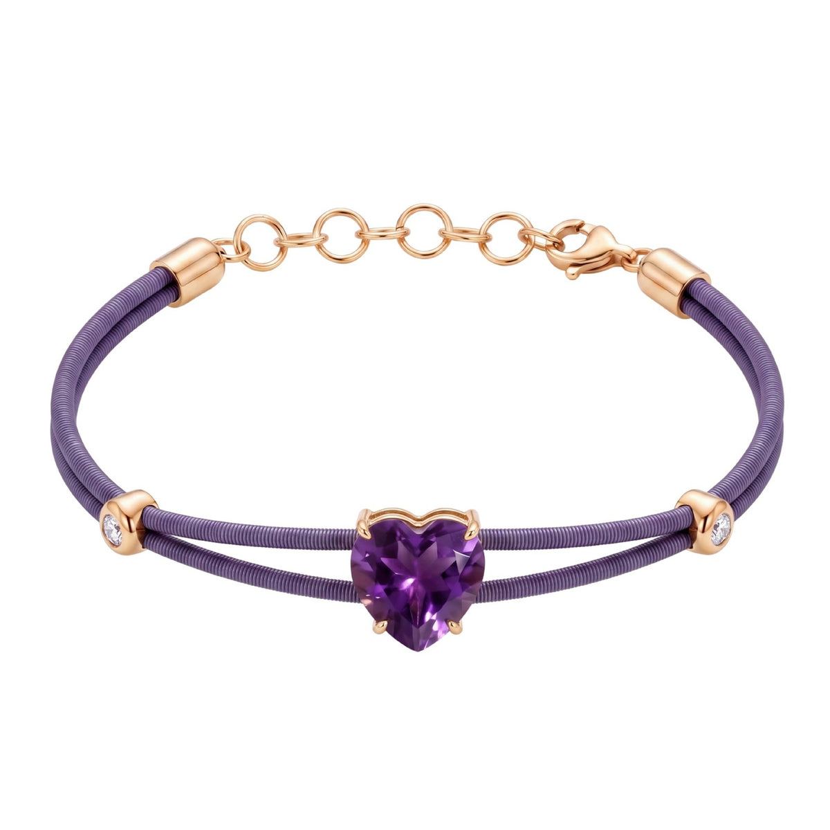 Dainty Double Cord Teardrop Gemstone Bracelet
