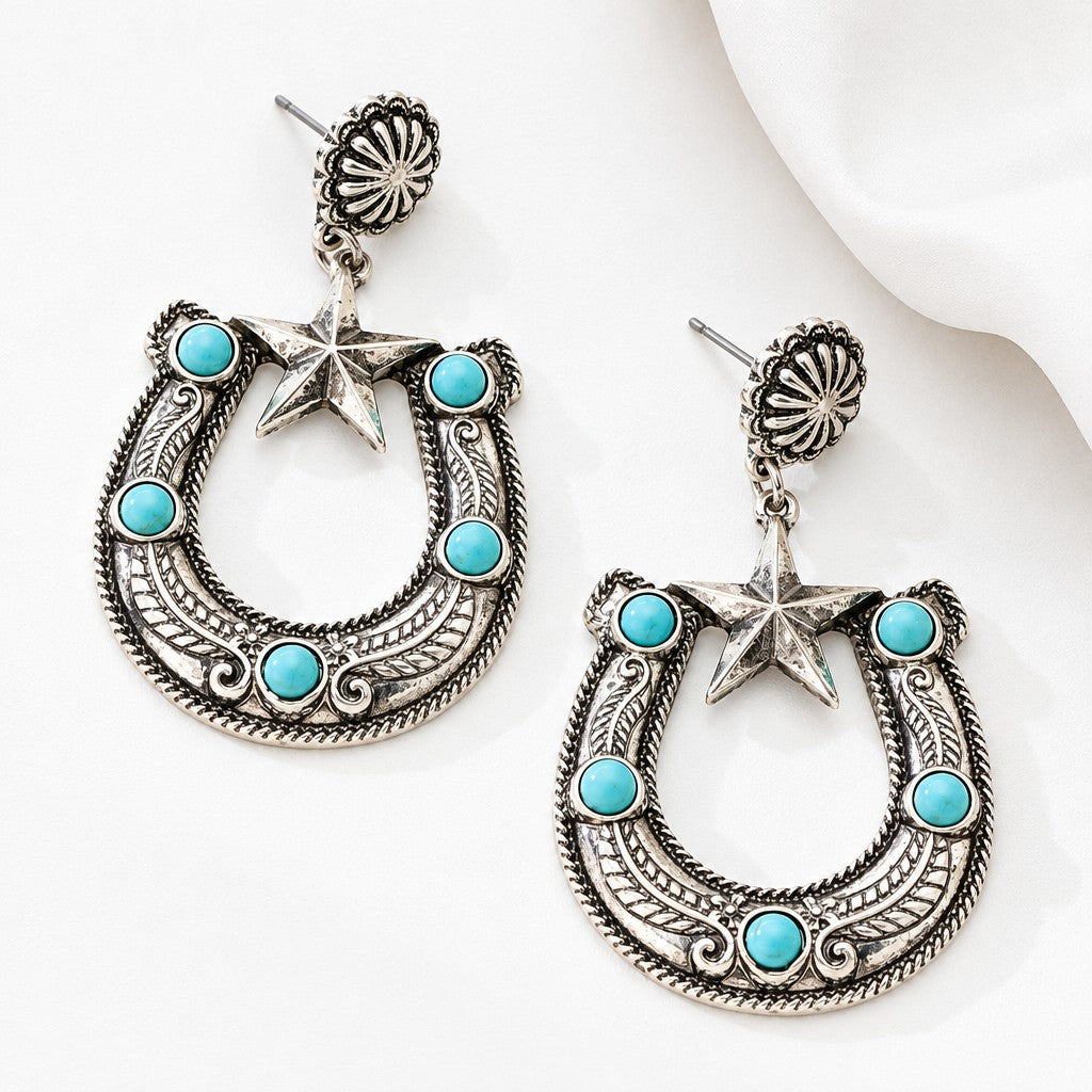 Boho Pink Beaded Cowboy Boot Earrings
