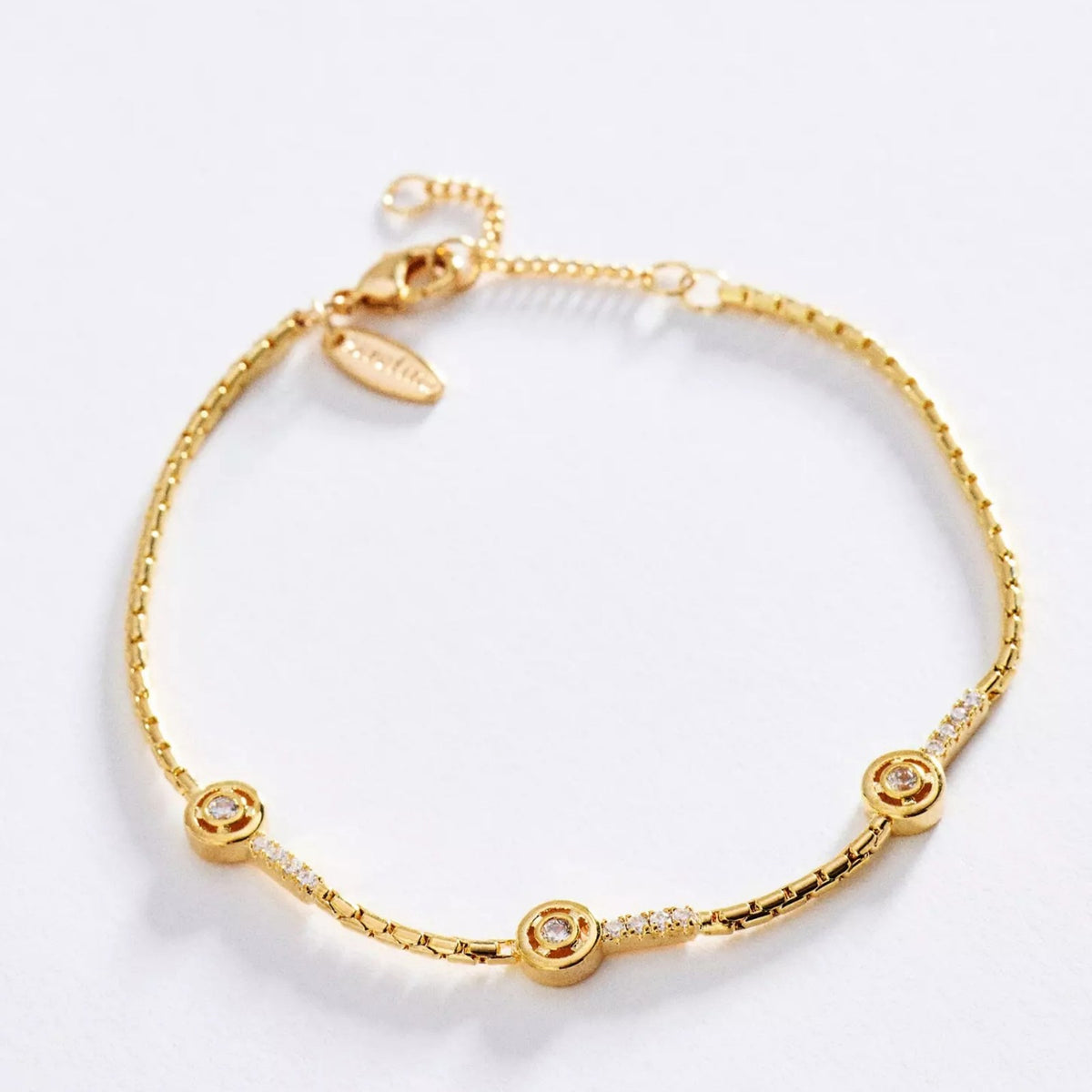 3pc Dainty Mixed Chain Bracelet Set
