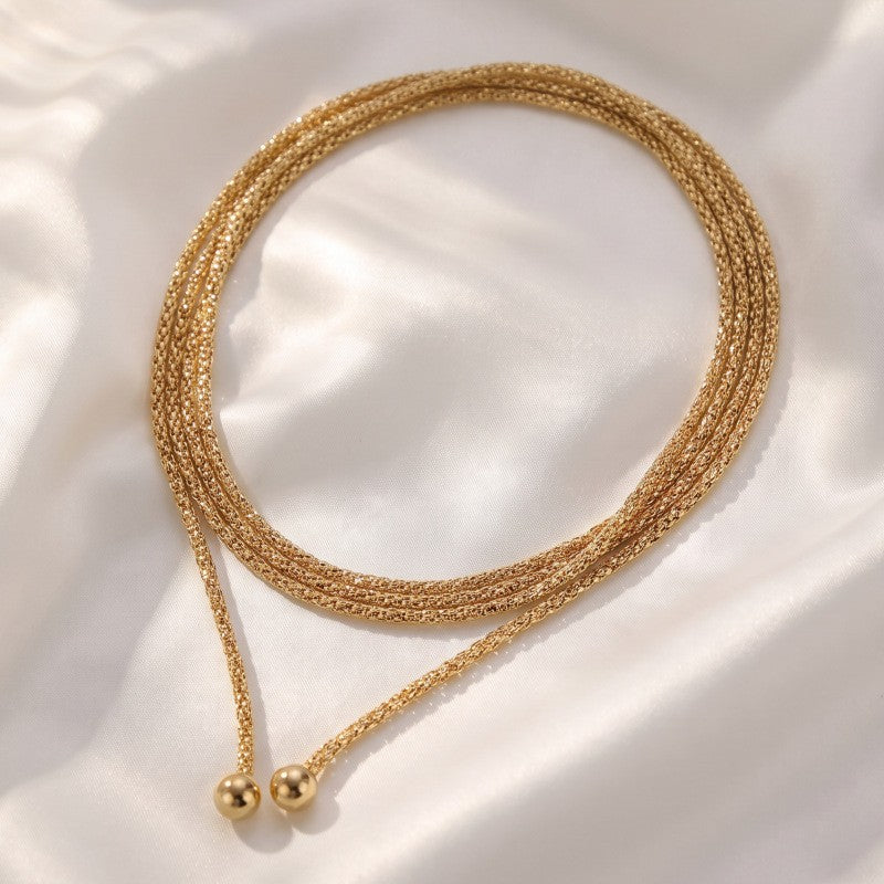 Classy French Vintage Beaded Y-Necklace