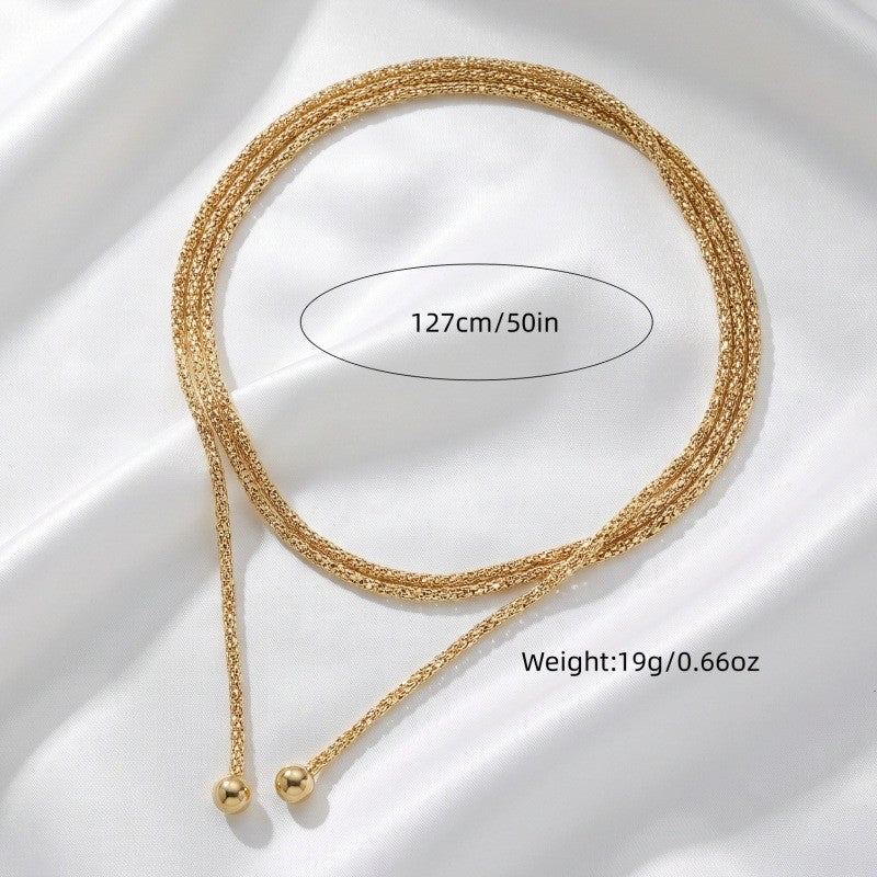 Classy French Vintage Beaded Y-Necklace