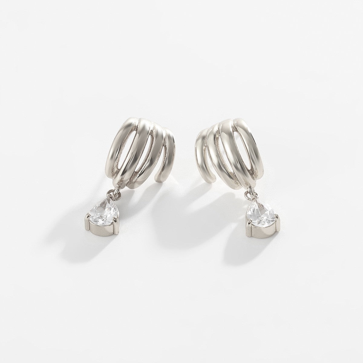 Classy Multi-Hoop Teardrop Earrings