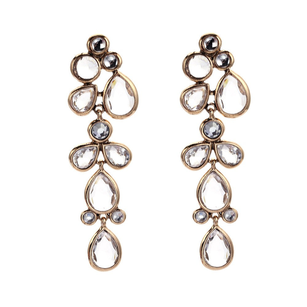 Elegant Layered Teardrop Dangle Earrings