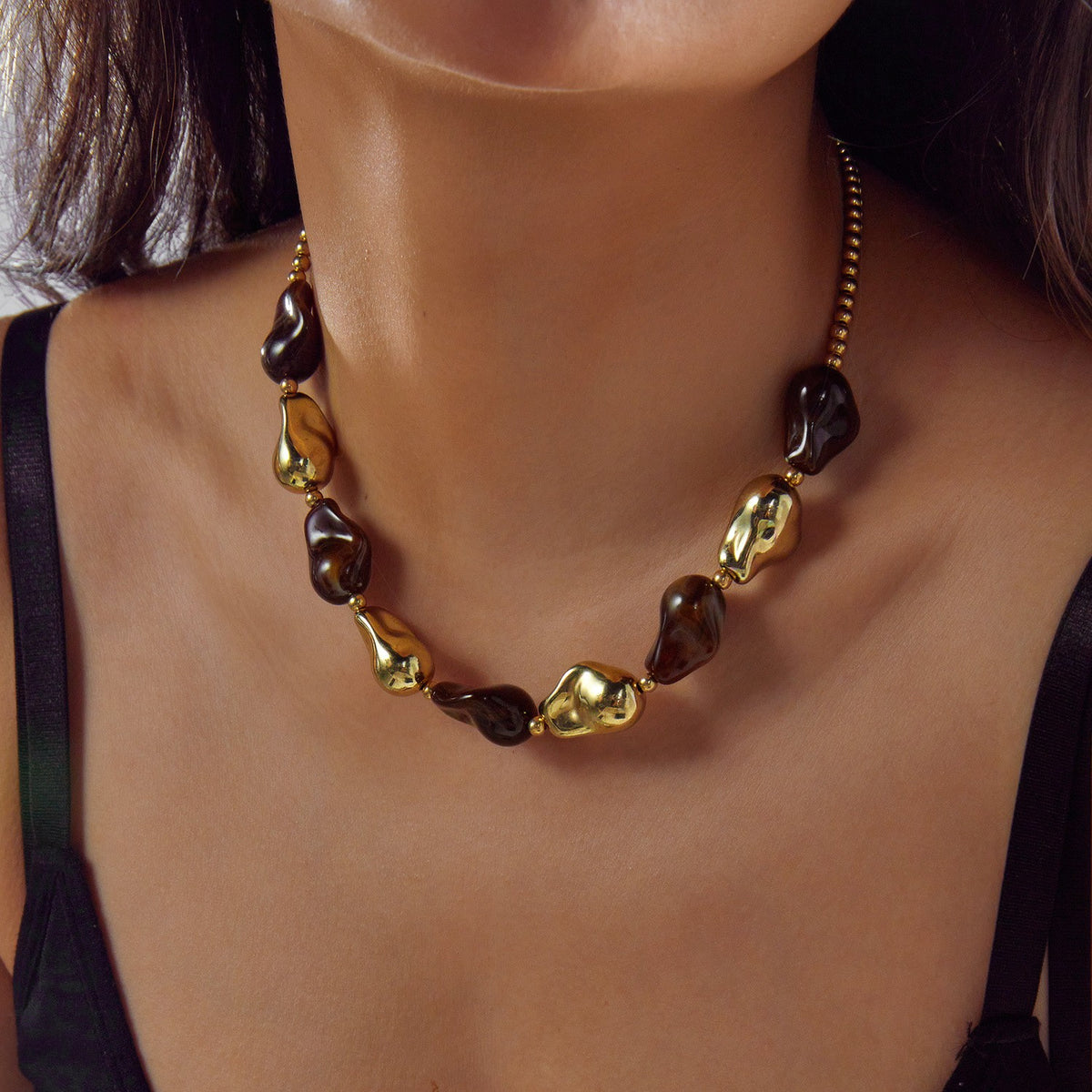 Boho Tortoise Resin Y-Necklace