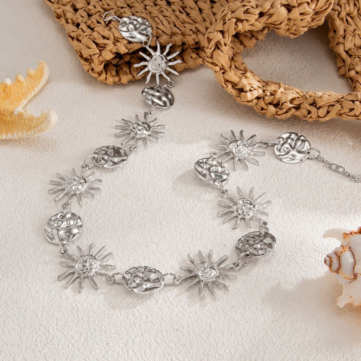 Boho Sun & Disc Waist Chain