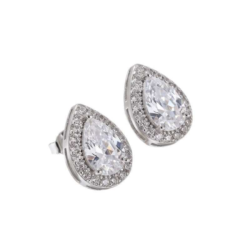 Classy French Vintage Teardrop Stud Earrings