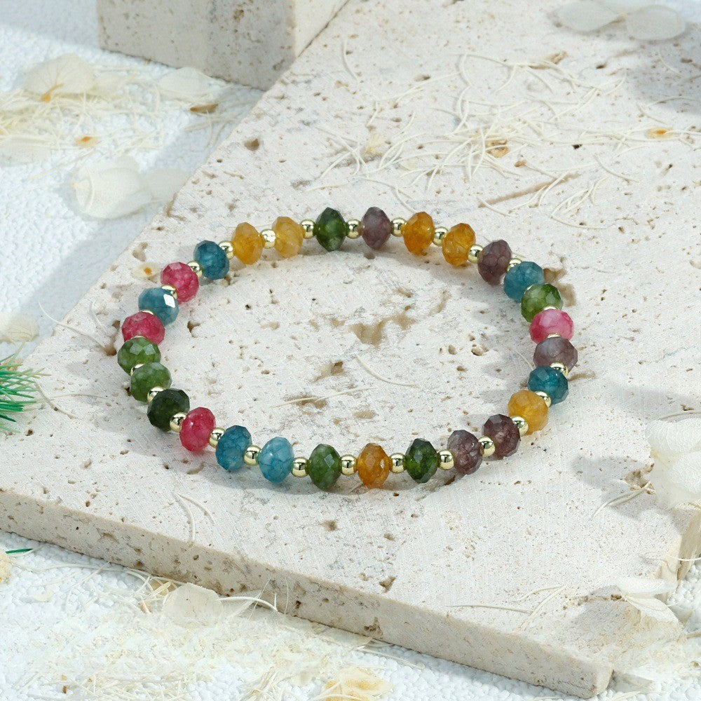 Boho Multicolor Geometric Stone Bracelet Stack