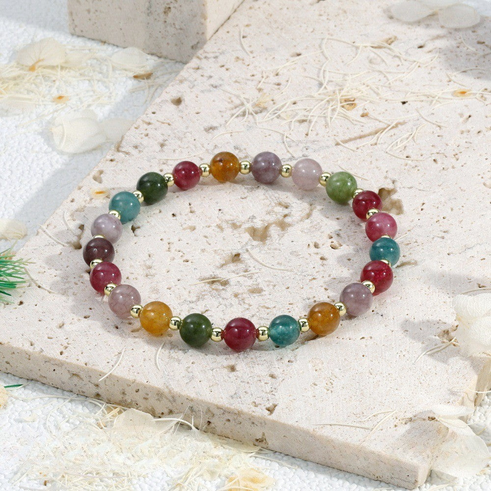 Boho Multicolor Geometric Stone Bracelet Stack