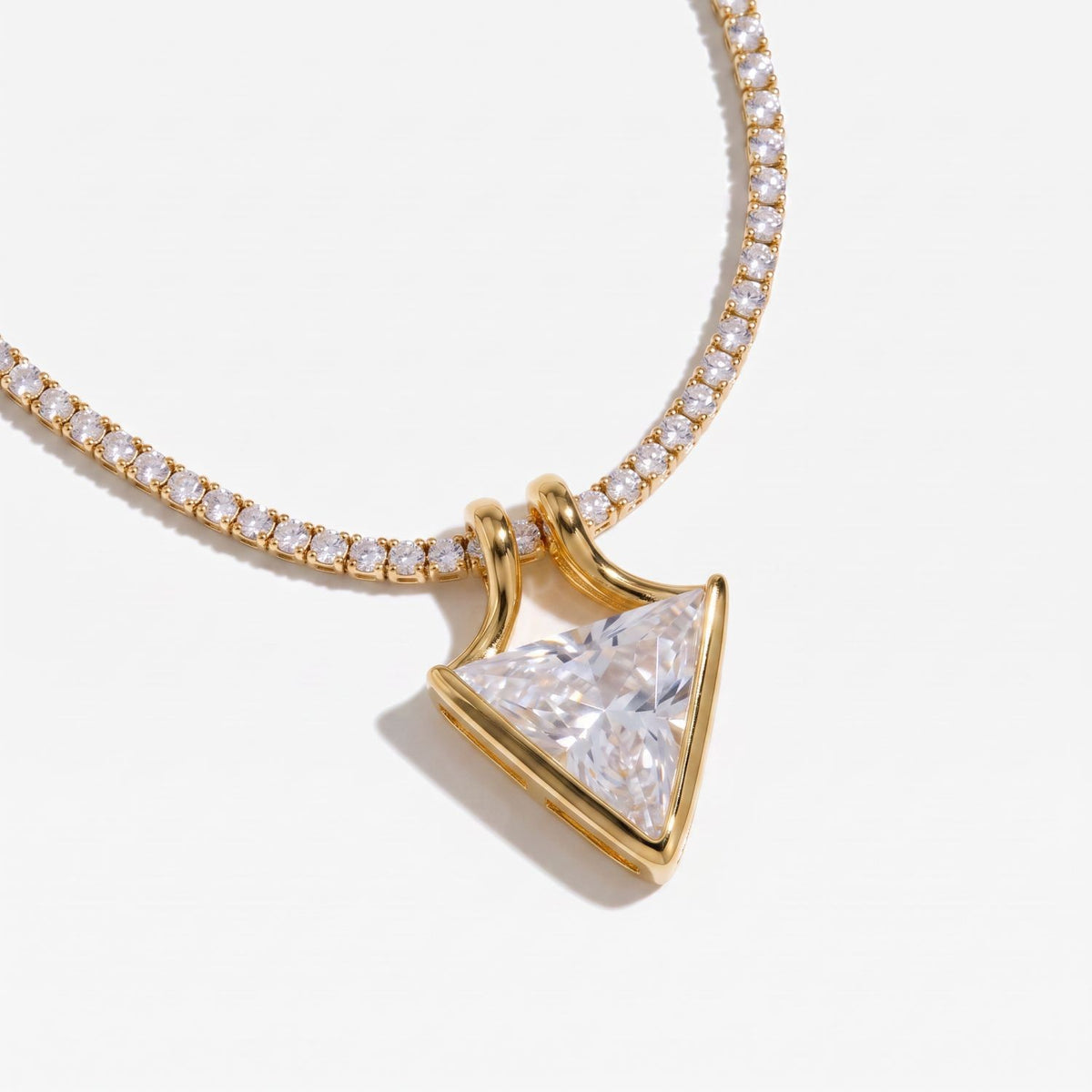 3pc Dainty Geometric Zirconia Layered Necklace