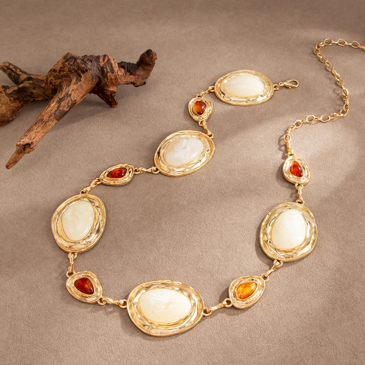 Classy Vintage Oval Resin Waist Chain