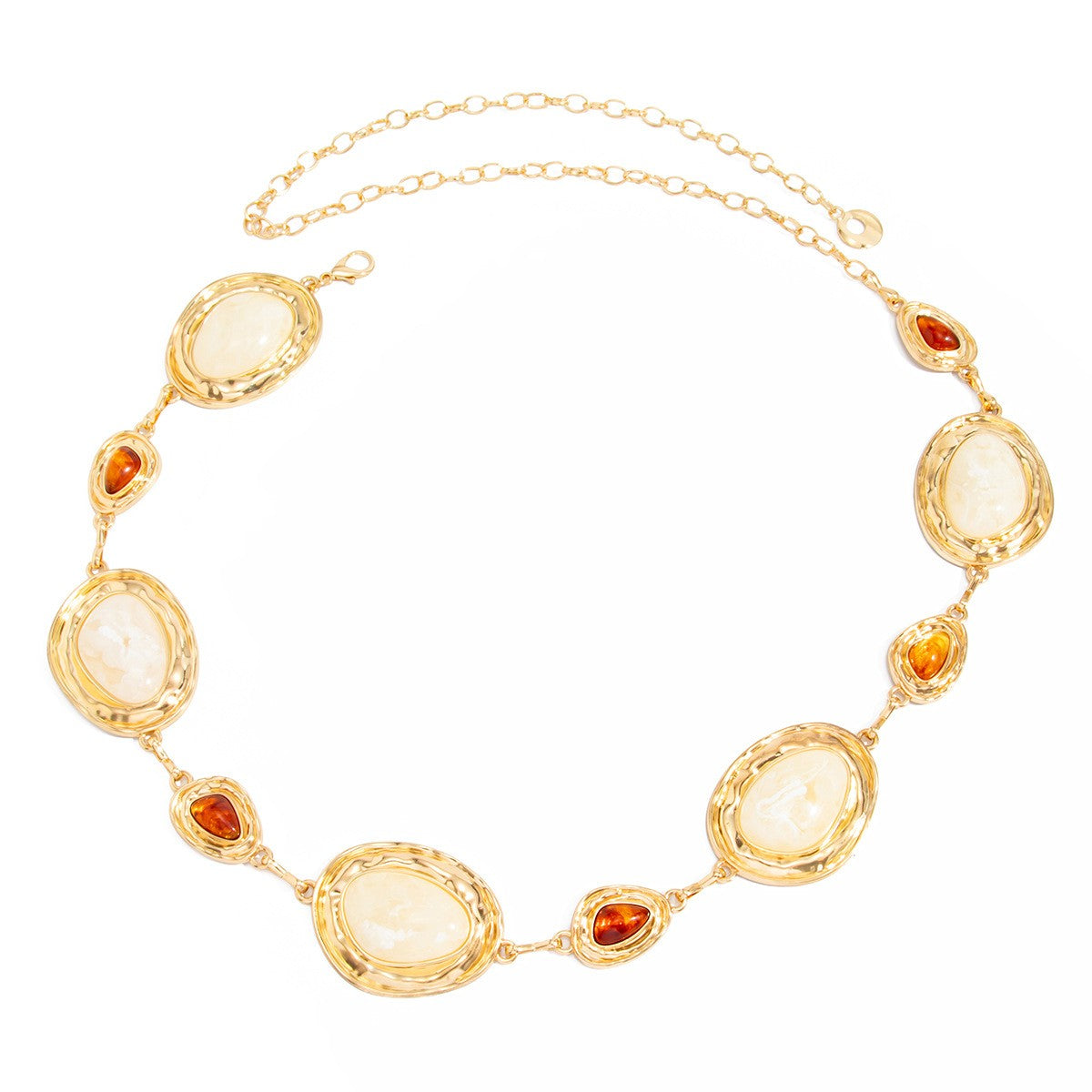 Classy Vintage Oval Resin Waist Chain
