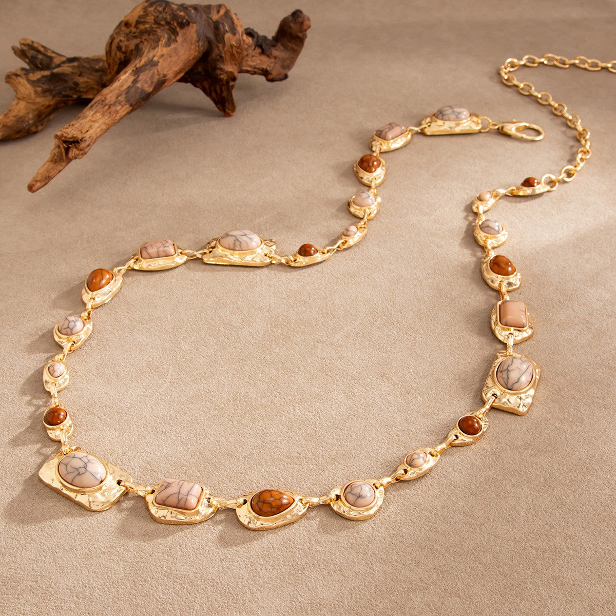 Classy Vintage Geometric Resin Waist Chain