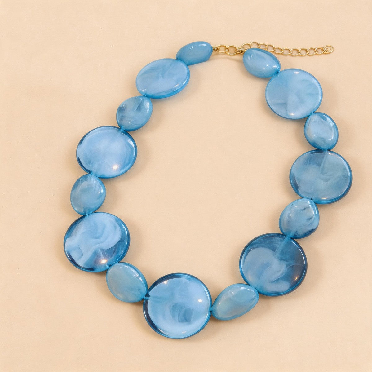 Boho Translucent Geometric Acrylic Necklace and Earring Set