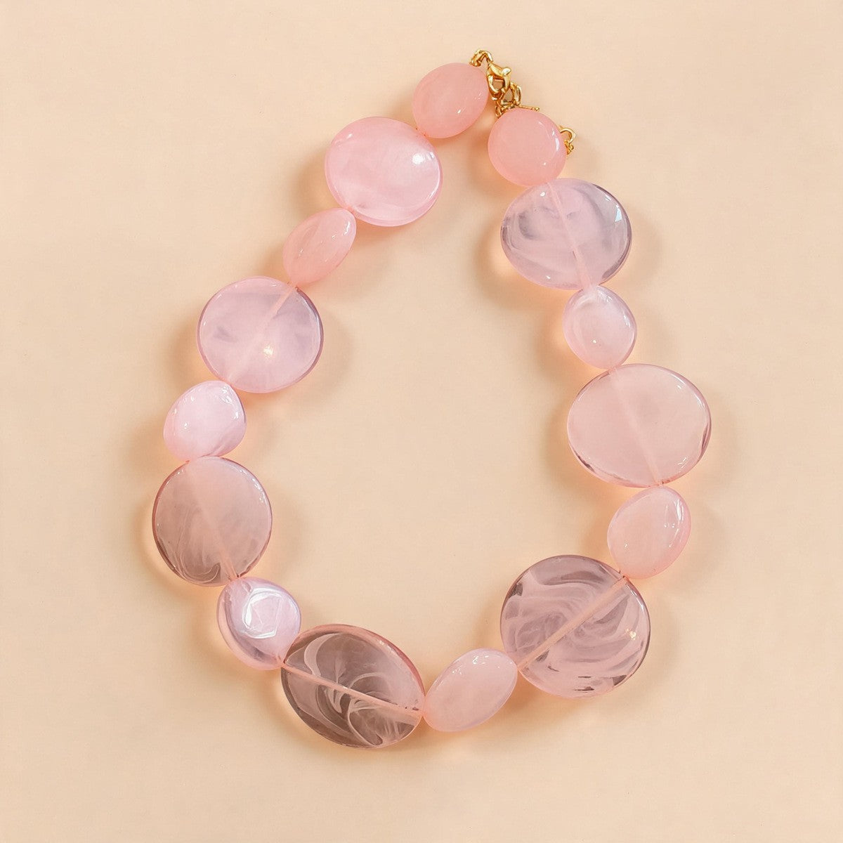 Boho Translucent Geometric Acrylic Necklace and Earring Set