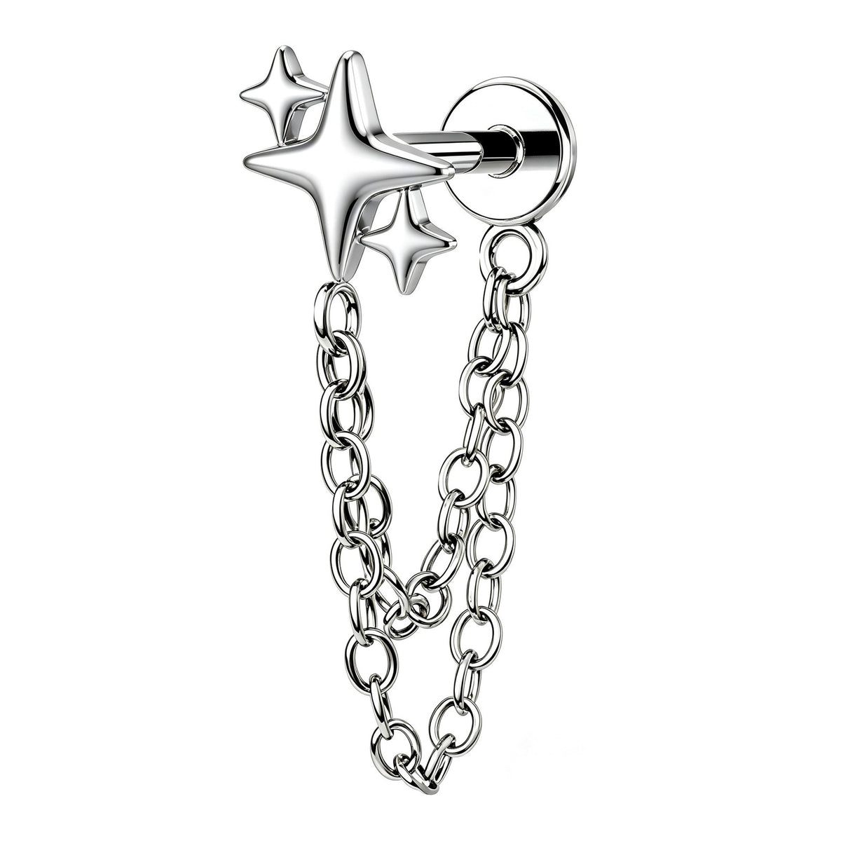 Dainty Geometric Chain Dangle Earrings