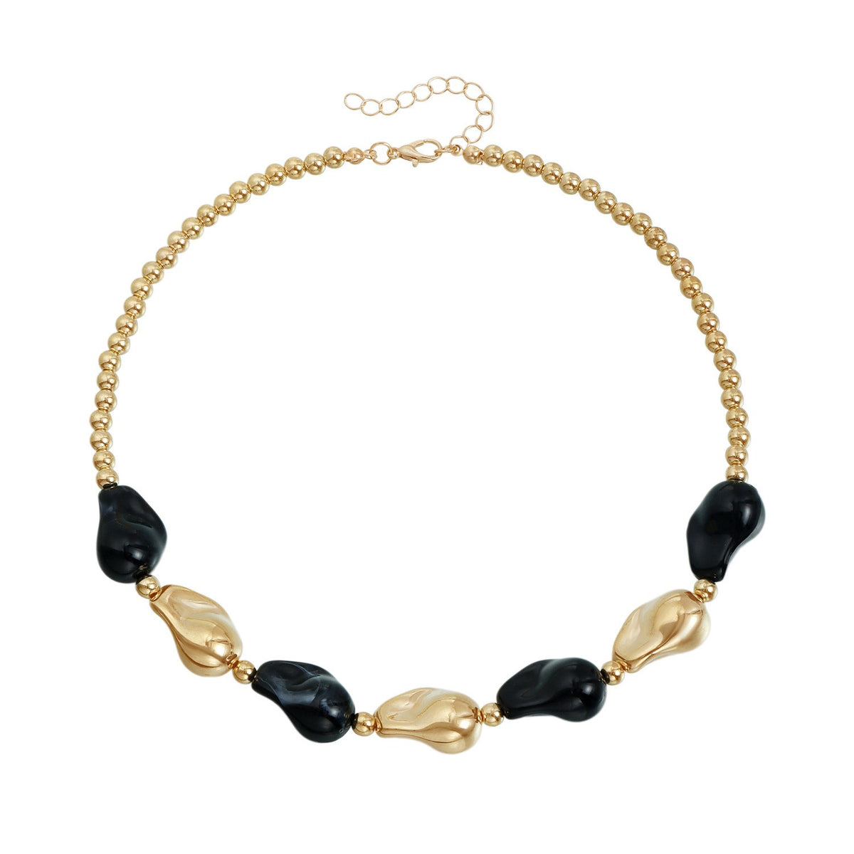 Classy Red Irregular Nugget Necklace